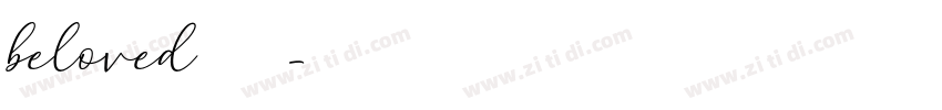 beloved 普通字体转换